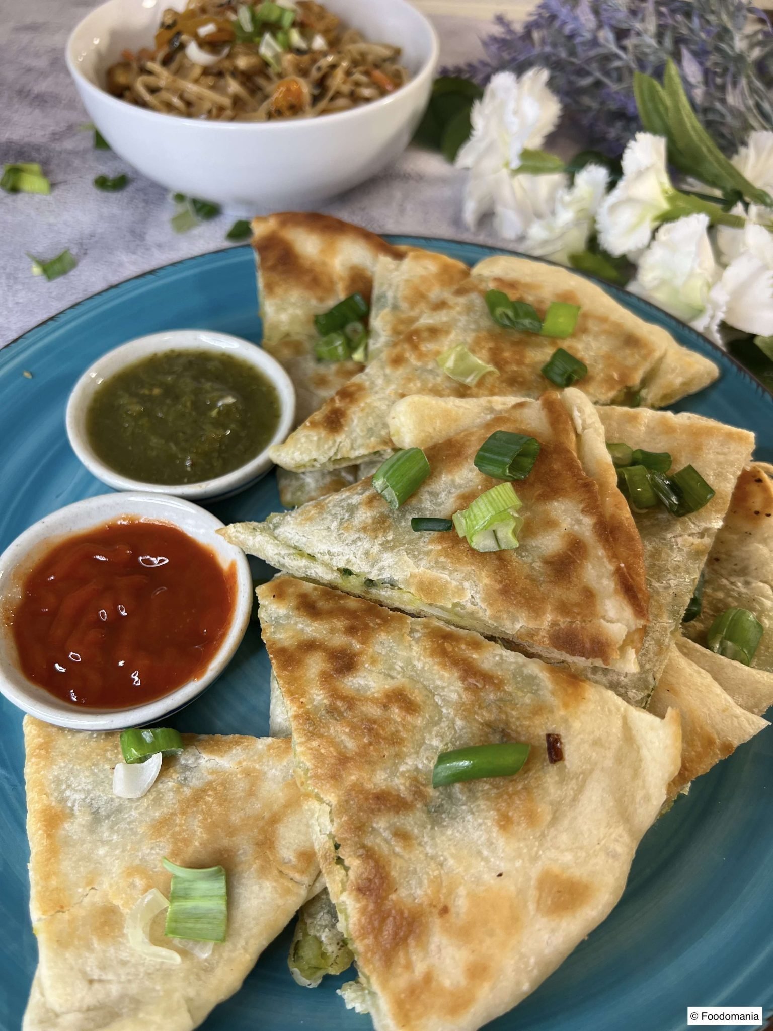 Bolani or Periki - Vegan Afghan Stuffed Flatbread Recipe