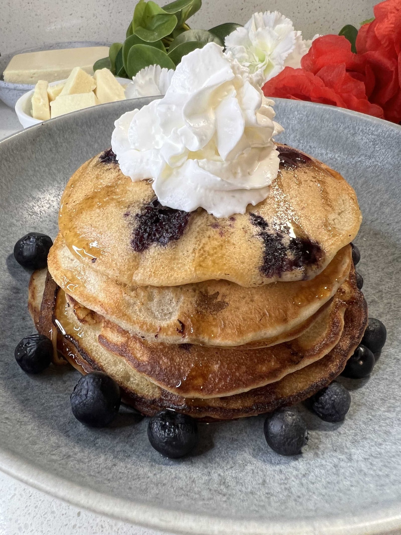 Vegan Blueberry Pancakes Recipe by Foodomania 1